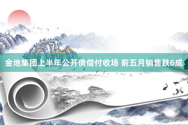 金地集团上半年公开债偿付收场 前五月销售跌6成